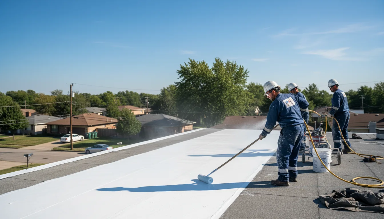 Commercial roof coating in Pleasant Prairie, WI near me